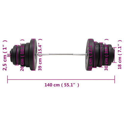 Halter Met Gewichten 90 Kg