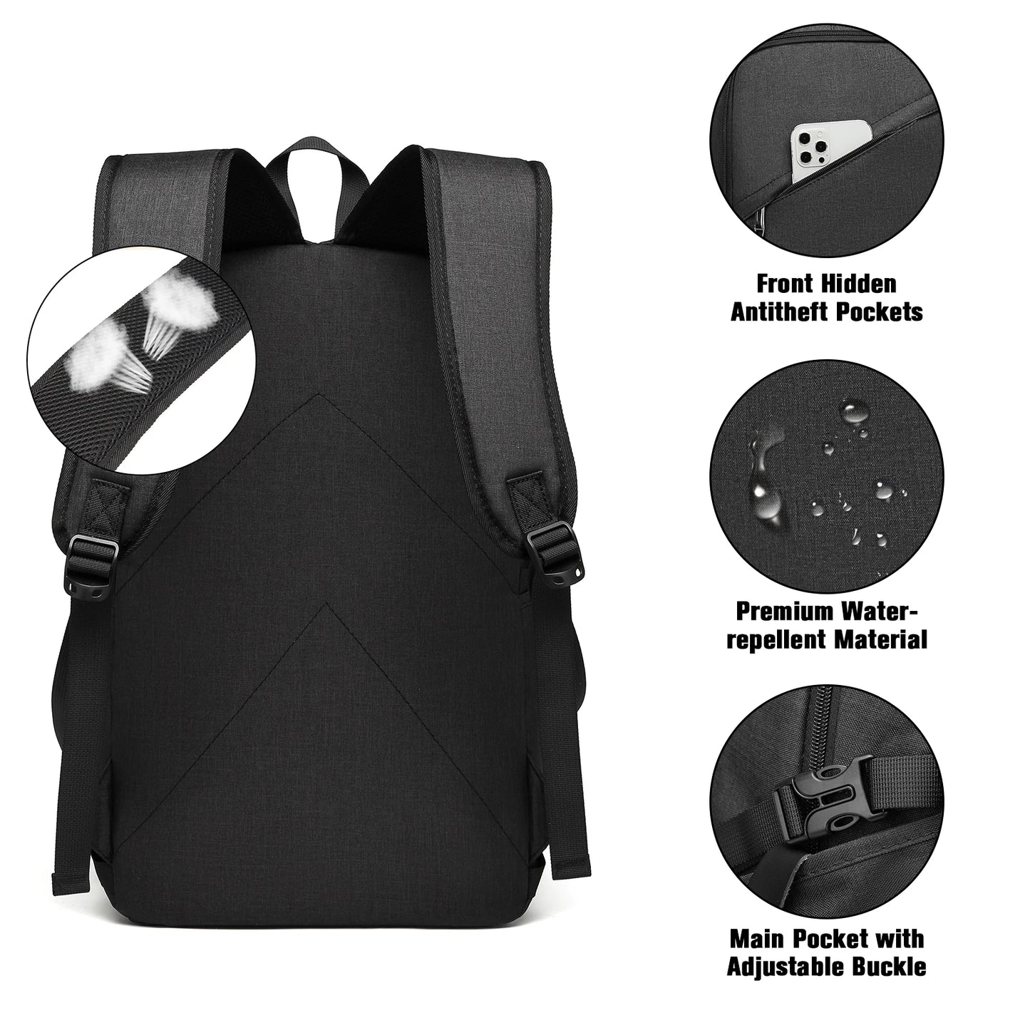 Anti-Diefstal Laptop Rugzak – Veilig, Stijlvol & Ideaal voor Onderweg!