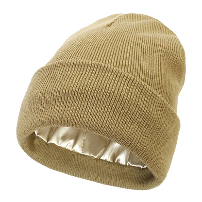 Geen Pluis, Geen Gedoe: Waterdichte Satijnen Beanie – Blijf Stijlvol in Elk Weer!