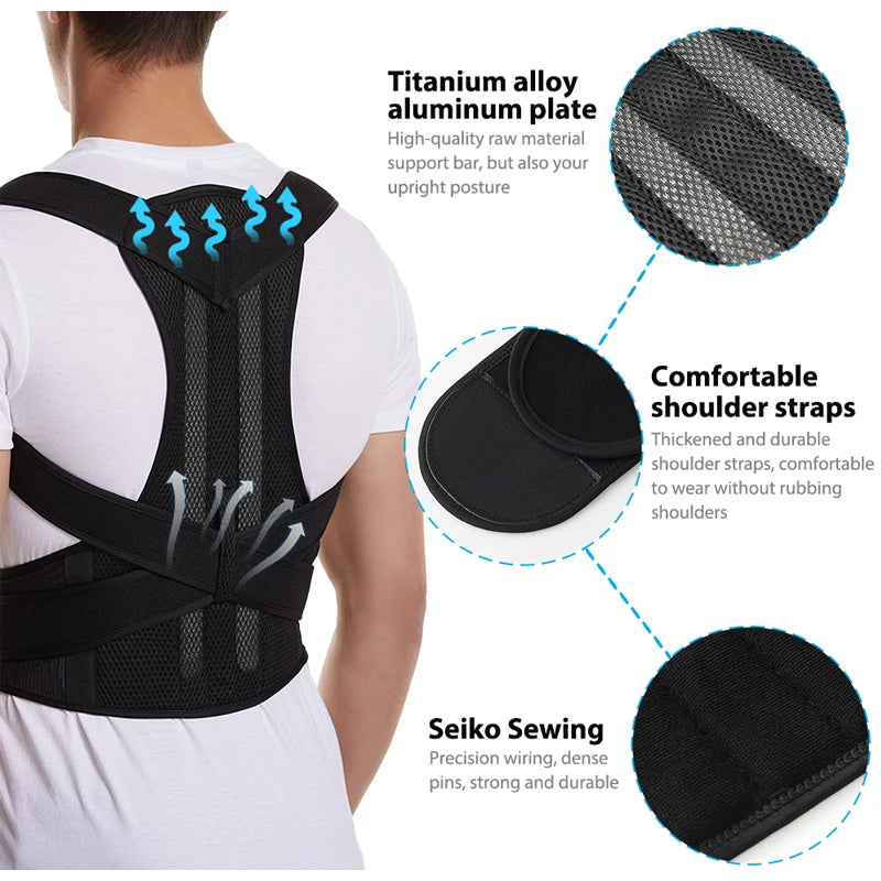 Posture - Slechte Houding? Verstelbare Rugbrace voor een Rechte & Gezonde Houding!