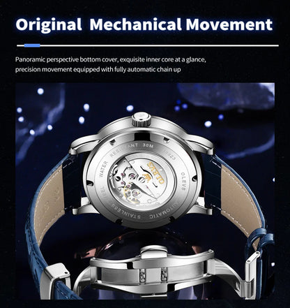 Olevs | Unieke Horloge Automatisch Sterren Rotatie