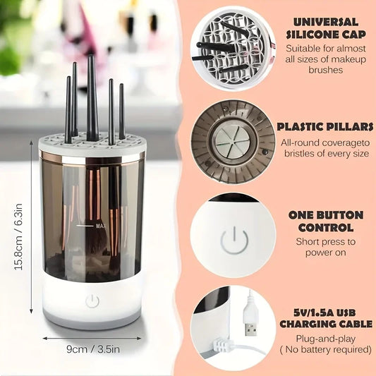 USB Plug Draagbare Elektrische Make-up Borstel Cleaner