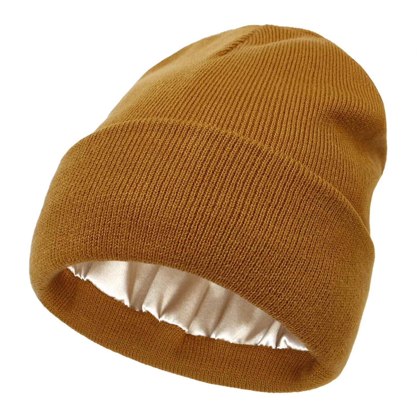 Geen Pluis, Geen Gedoe: Waterdichte Satijnen Beanie – Blijf Stijlvol in Elk Weer!