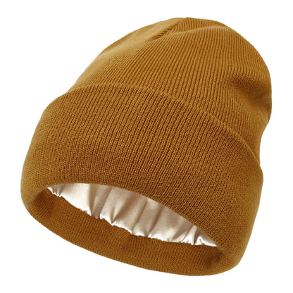 Geen Pluis, Geen Gedoe: Waterdichte Satijnen Beanie – Blijf Stijlvol in Elk Weer!