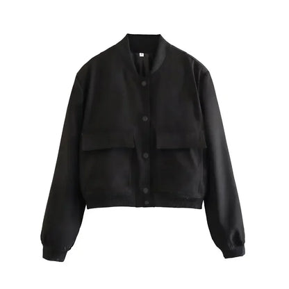 Yara | Stijlvolle Cropped Bomber Jacket