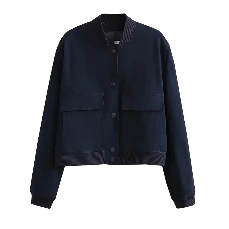 Yara | Stijlvolle Cropped Bomber Jacket